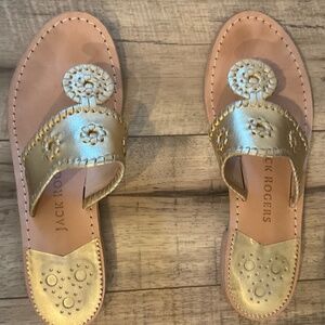Jack Rogers Gold Sandal